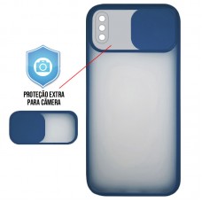 Capa para iPhone X e XS - Cam Protector Azul Marinho